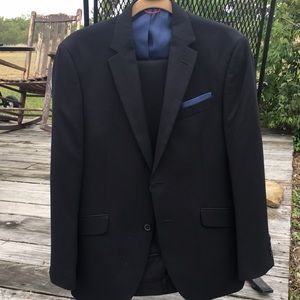 Young mans slim fit suit